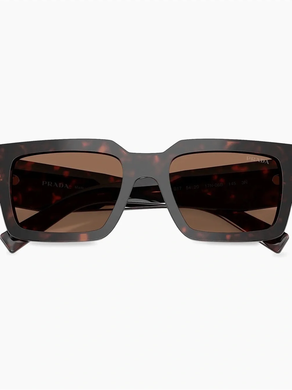 NEW PRADA PR19WS 2AU8C1 Tortoise Dark Brown 52mm Men's Sunglasses AUTHENTIC $469